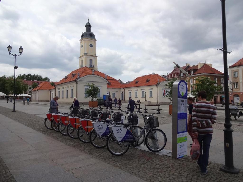 Rysunek 3 11. Stacja rowerowa systemu BiKeR w Białymstoku stacja 2 Rynek Kościuszki [28] 3.9.5.