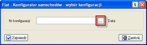 Ekran 6. Okno wyboru konfiguracji Ekran 7.