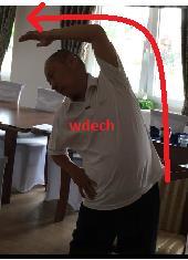 meridianu śledziony wzdłuż osi ciała w dół do dolnego dantian, rozprowadzając