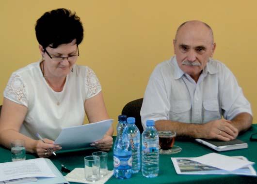 Rumianowska i wójt Ryszard Giszczak Radni: Janusz Marcinkowski,
