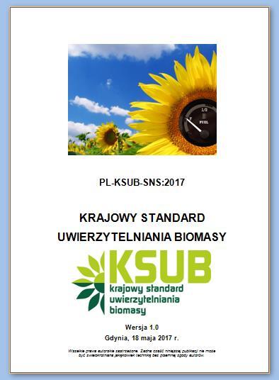 energetyczne, wytyczne dla systemu SNS dla każdego ogniwa w łańcuch dostaw biomasy na cele energetyczne od