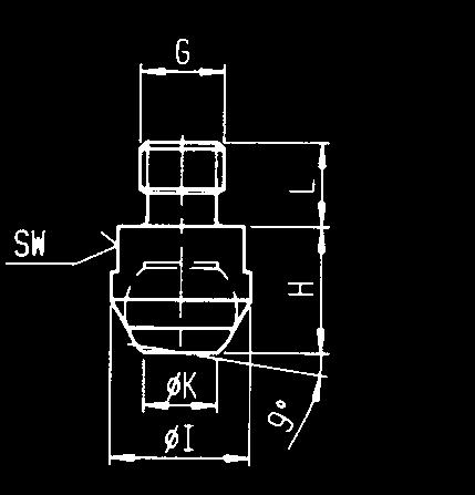 10,5 24 24 115 73692 20xM20 M20x50 27,3 20,0 30 30 230 Nr 7110DIX-**xM** Śruba dociskowa z główką, regulowana, gładka.