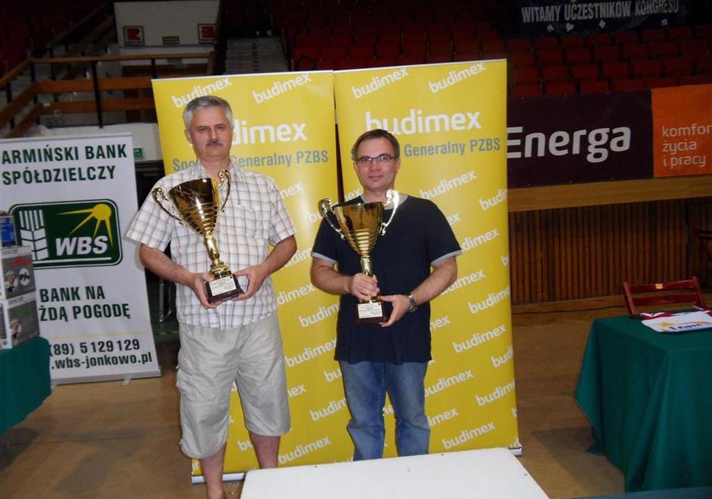 III Kongresowy Turniej Par (116 par) z cyklu Budimex Grand Prix Polski Par 2013 1. Tomasz Lisica Janusz Wróblewski 61,27 % 2. Sławomir Henclik Wacław Janicki PM/WP 60,37 3.