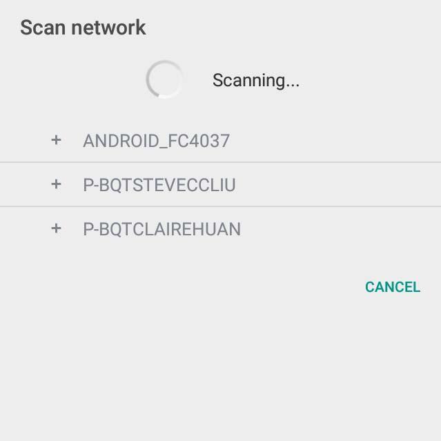 2. W celu dodania nowego serwera Samba poprzez automatyczne skanowanie dotknij opcji Automatyczne