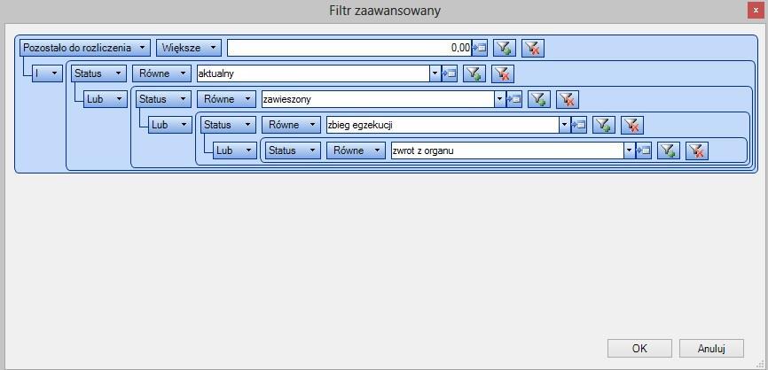 Po przeprowadzeniu operacji kopiowania tytułów wykonawczych nie wolno już ich tworzyć w poprzednim roku. Kopiowanie tytułów wykonawczych prezentowane jest w postaci dziennika zdarzań.