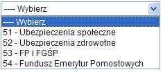 NIP Numer Identyfikacji Podatkowej płatnika ZUS tj. 10 cyfr bez znaku - Typ drugiego id. typ dodatkowego dokumentu identyfikującego płatnika.