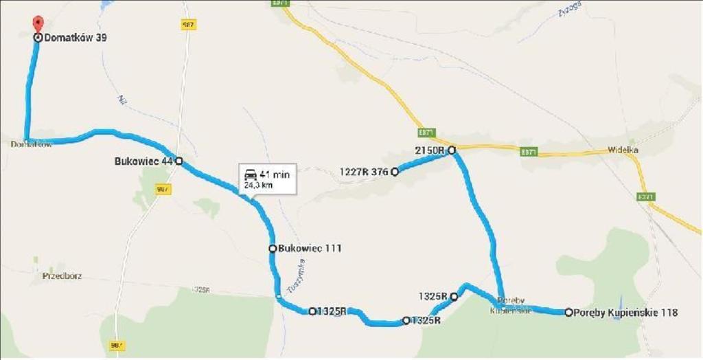 Kurs V SP Przedbórz - Huta Przedborska Przedbórz Malców SP Przedbórz. V 23 km (po południu) Godzina odwożenia po południu 12:30 1. Huta Przedborska skrzyżowanie. 2. Huta Przedborska k/remizy strażackiej.