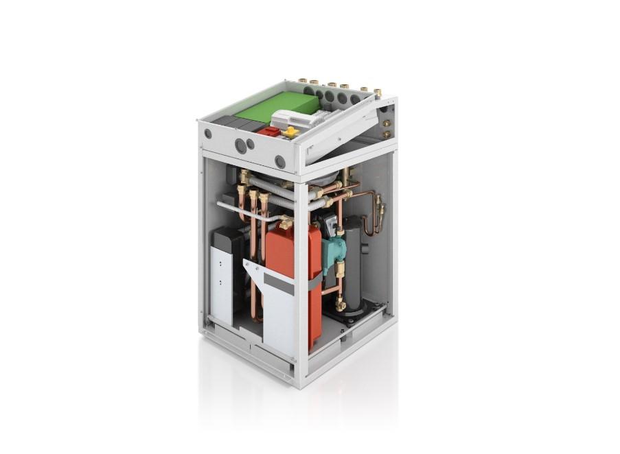 POMPY CIEPŁA GLIKOL-WODA ecogeo BASIC ecogeo Basic 3-12 modulowana moc 3-14kW ecogeo Basic 5-22 modulowana moc 6-25kW B1-ogrzewanie i c.w.u. w zasobniku zewnętrznym, B2-ogrzewanie, chłodzenie pasywne i c.