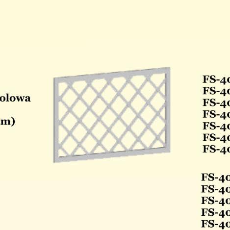 Siatka pergolowa ukośna (oko 15x15cm) FS-400-220-001-400-221-001 -400-222-001-400-223-001 -400-224-001-400-225-001 -400-226-001 FS FS FS FS FS FS 150x150 150x180 150x40 150x80 150x120 150x100 150x60