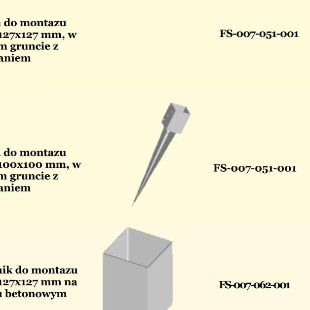 FT-000-209-000 91x91x900mm 47,00 117x117x900m