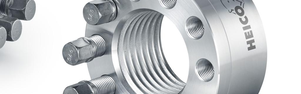 BEZPIECZNIE Dzięki naturalnej elastyczności mechanicznej konstrukcji nakrętki HEICO-TEC połączenie śrubowe zyskuje zwiększoną długość zacisku stając się wysoce odpornym na samoczynne poluzowanie.