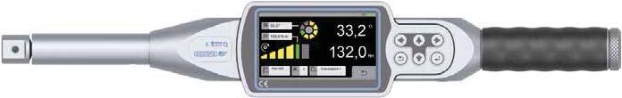 310 311 ELEKTRONICZNY KLUCZ DYNAMOMETRYCZNY E-TORC Q Silny napęd. Różne. mocowania: Mocowanie na czop czworokątny SE 9x12 (E-torc Q 100) i SE 14x18 (E-torc Q 200, 300) Duża powierzchnia.