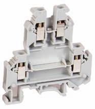 Złączki specjalne 2-torowe typ: ZJUP do przewodów 4 mm² Double-Layer Screw Terminal Blocks, ZJUP type: for wires 4 mm² Специальные двухуровневые клеммы тип: ZJUР для проводов 4мм² TYP TYPE ТИП ZJUP-4