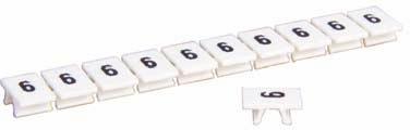 W opakowaniu znajduje się 10 pasków z takimi samymi ciągami liczbowymi. Strips with 10 tags. There are 10 strips in one pack. Полоски по 10 обозначителей. Упаковка содержит 10 полосокa.