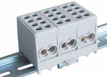 Bloki rozdzielcze kompaktowe typ BRC Compact distribution blocks type: BRC Компактные распределительные блоки тип: BRC Zastosowanie: Szafy sterownicze, rozdzielnice.