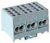 Distribution blocks are made with international protection rating IP00.