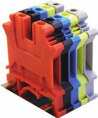 Złączki 1-torowe typ: ZJU do przewodów 2,5 240 mm² Single screw Terminal Blocks, ZJU type: for wires 2,5 240 mm² Клеммы винтовые тип: ZJU для проводов 2,5 240 мм² TYP TYPE ТИП ZJU-2,5 ZJU-6 ZJU-10