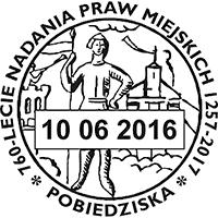Datowniki stałe, ozdobne ze zmienną datą - II kwartał 2016 od 2016.04.14 do 2016.12.31. UP 62-200 Gniezno 1.
