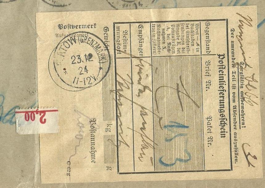 39), Lotyń (Lottin), Podróżna (Podrusen) (il. 40), Zakrzewo. Również w tym powiecie urzędy pocztowe stosowały stemple bez oznaczenia marchii oraz z zaznaczoną nazwą prowincji.