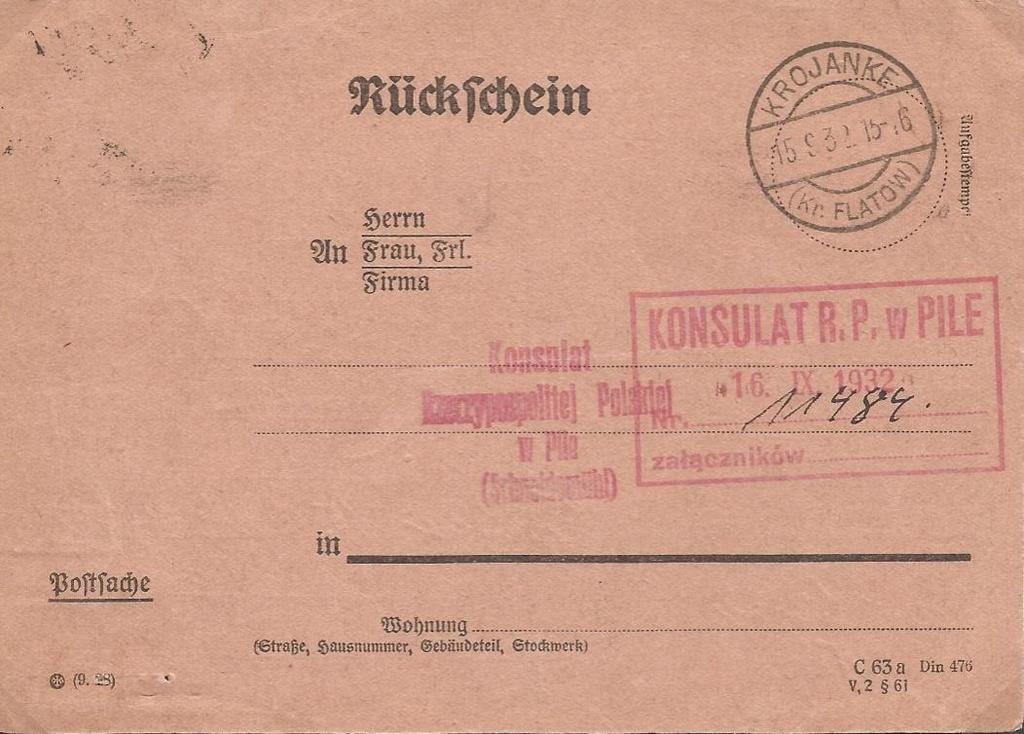 *Pierwszego września 1922 roku został utworzony Wicekonsulat Rzeczpospolitej Polskiej, z dniem 1 sierpnia 1930 roku podniesiony do rangi Konsulatu.