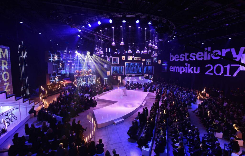 Bestsellery Empiku 2017 Gala świata kultury i biznesu podsumowująca coroczny plebiscyt, oparta o wyjątkowy autorski koncept scenograficzny.