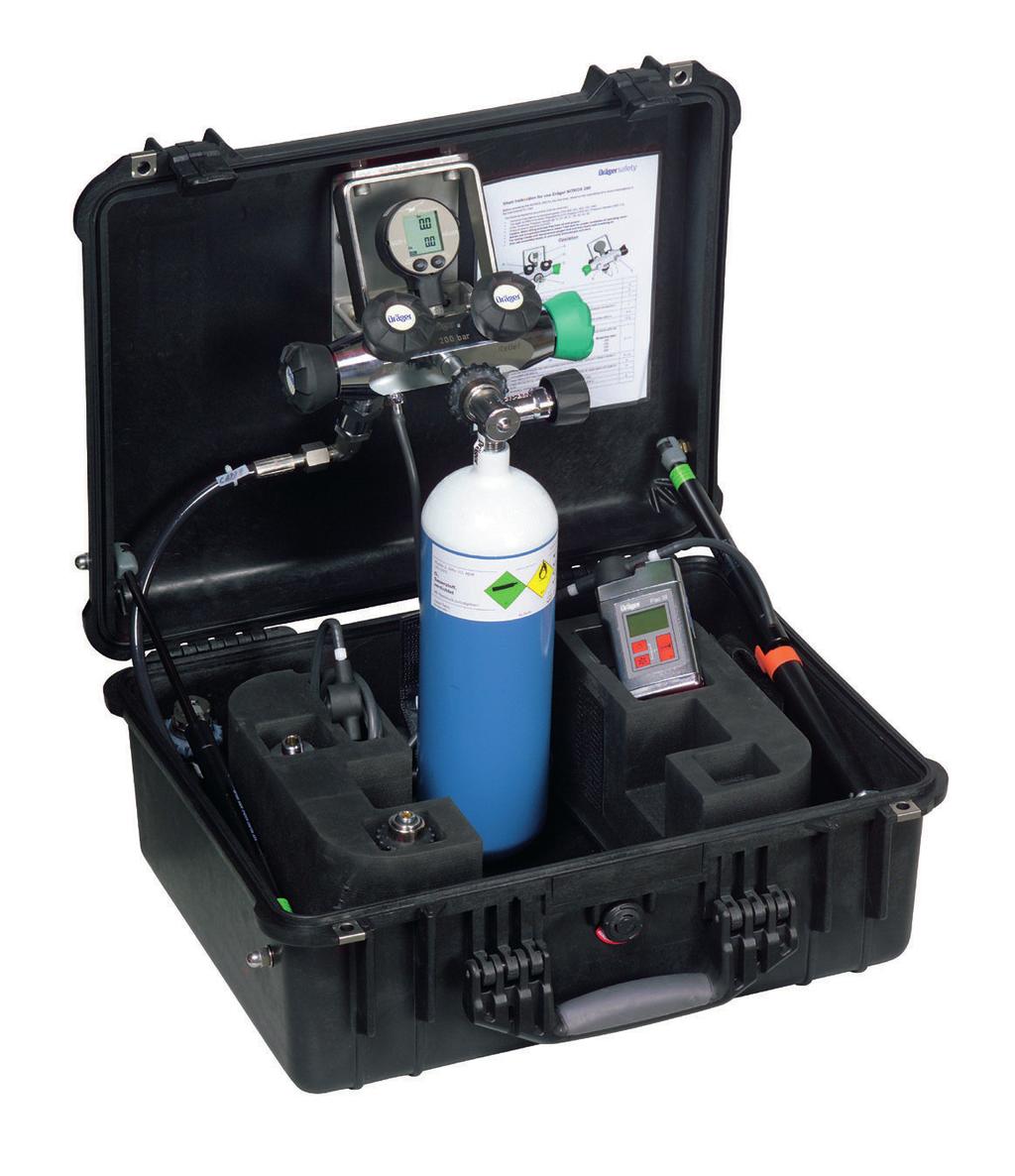 Dräger NITROX 200 Wyposażenie do nurkowania Dräger Nitrox 200 to konﬁgurowalne i ręcznie obsługiwane urządzenie do wytwarzania mieszanek nitroksowych z użyciem tlenu (do 200 bar) i