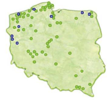 Energia wiatru Lokalizacja elektrowni wiatrowej Wybrzeże Bałtyku najkorzystniejszy obszar do lokalizacji EW.