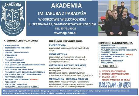 20 akademia im. jakuba z paradyża Grudzień 2018 r. Pedagogika - wciąż atrakcyjny kierunek studiów Studenci od pierwszych dni nauki maj¹ kontakt z teori¹, ale i praktyk¹.