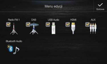 *6 W zależności od podłączonego smartfonu dla opcji Ustawienia łączności lub Alpine Connect wybierz ustawienie USB (iphone) lub Bluetooth (Android).