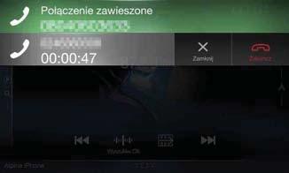 Ekran powiadomienia Połączenie przychodzące Funkcja połączeń oczekujących Jeśli w czasie trwania połączenia pojawi się połączenie przychodzące z innego numeru telefonu, na ekranie zostanie