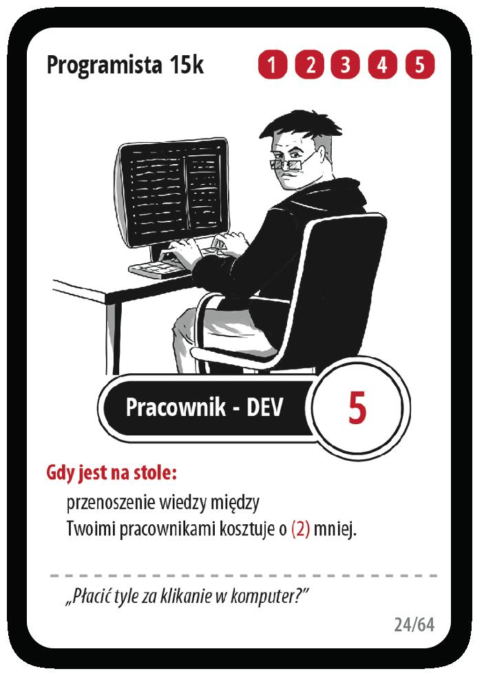Cel gry Celem gry jest dokończenie projektu - wygrywa gracz, który dokończy projekt w mniejszą liczbę tur (albo bardziej rozbuduje projekt w tej samej turze).