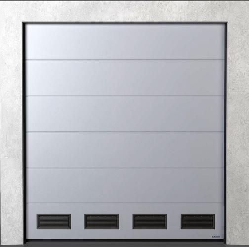 PANELE PRZESZKLONE PANEL PRZESZKLONE PANEL WENTYLOWANY W bramie MakroPro INVEST można zastosować maksymalnie 50% przeszklenia panelem aluminiowym ze szprosami w stosunku do całkowitej liczby paneli.