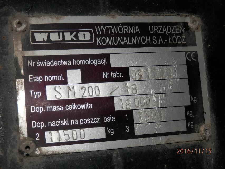 2) Używany akumulator (od wózka widłowego) o specyfikacji technicznej: - numer księgowy: VIII/4/94 - data produkcji: 23 lipiec 1999r. - data zakupu: 1999r.