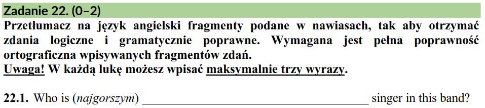Ten typ zdania nie powinien sprawić ci żadnych kłopotów. Wielokrotnie ćwiczyłeś konstrukcję there is/there are. Zatem szukamy odpowiedzi, gdzie znajduje się ochroniarz.