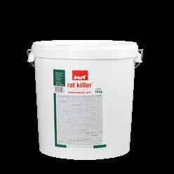 40 DERATYZACJA PREPARATY DERATYZACYJNE DERATYZACJA PREPARATY DERATYZACYJNE 41 PREPARATY DERATYZACYJNE GRANULAT Kod: RAP MIEJSCE STOSOWANIA Rat Killer Perfekt granulat - Brodifacoum 0,05 g/ kg Normix