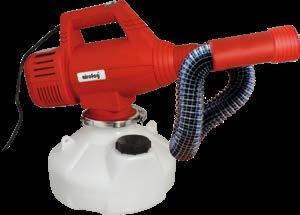 środka chemicznego 30 l/h 60 l/h Wielkość kropli 50 µm 40 µm Urządzenie posiada certyfikat CE potwierdzający jego zgodność z wymogami UE.
