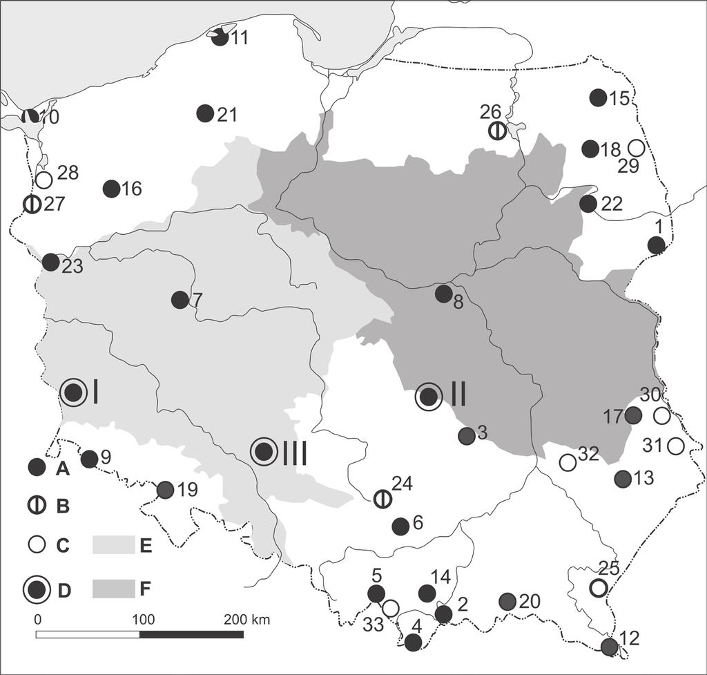 284 ROCZNIKI BIESZCZADZKIE 25 (2017) Ryc. 2 / Fig. 2. Parki narodowe w Polsce / National parks in Poland.
