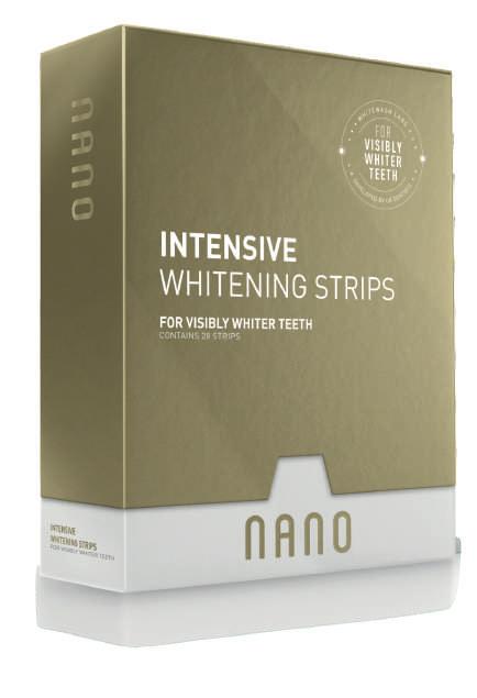 INTENSYWNIE WYBIELAJĄCE PASKI WYBIELANIE. Intensywnie wybielające paski Nano Intensive Whitening Strips zostały stworzone przez brytyjskich dentystów, żeby zapewniać zdrowy i biały uśmiech.