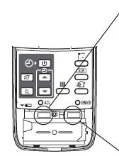 Używanie bezprzewodowego zdalnego sterowania Przełącznik suwakowy Używa się go do ustawienia trybu pracy jednostek wewnętrznych oraz do ustawienia klap wylotu powietrza.