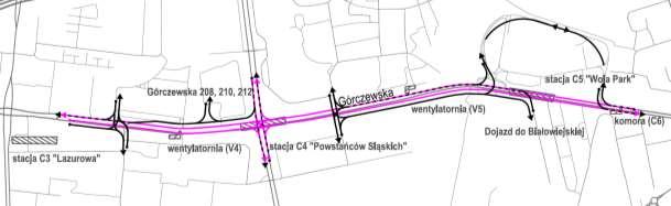 Analiza obecnej organizacji ruchu oraz opracowanie założeń do jej zmian - etap II 25 transportu zbiorowego w kierunku centrum).