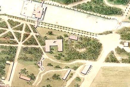 2 Fragment planu połączenia Łazienek Królewskich z Ogrodem Botanicznym z roku 1816r autorstwa