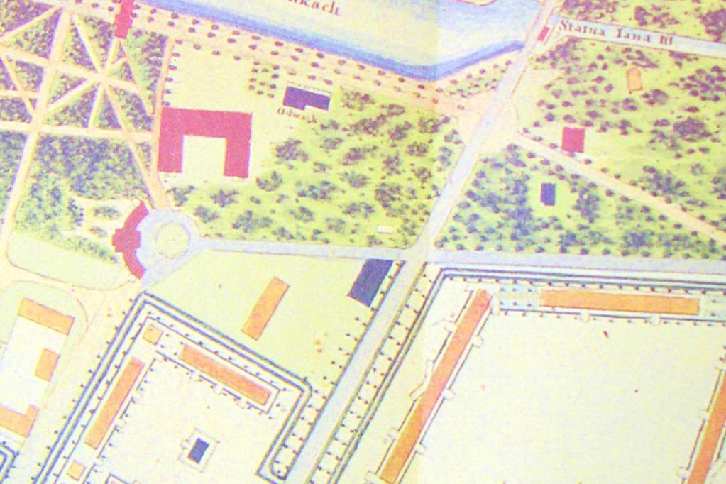 Rys. 3 Fragment planu Warszawy z 1831 roku, wykonanego przez Korpus Inżynierów Wojskowych 6. Rys.