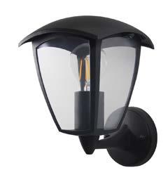 WENA E27 Max 60 W GLS 10 W LED Index: ORO10032 OUTDOOR WALL LAMP, SURFE MOUNTED Oświetlenie dekoracyjne w klasycznym stylu, obudowa: stop aluminium w kolorze ciemnoszarym, klosz z tworzywa sztucznego.