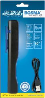 7V 800mAh jasność: 150lm światło główne, 50lm światło dodatkowe tryb pracy: Head - Body 100% -
