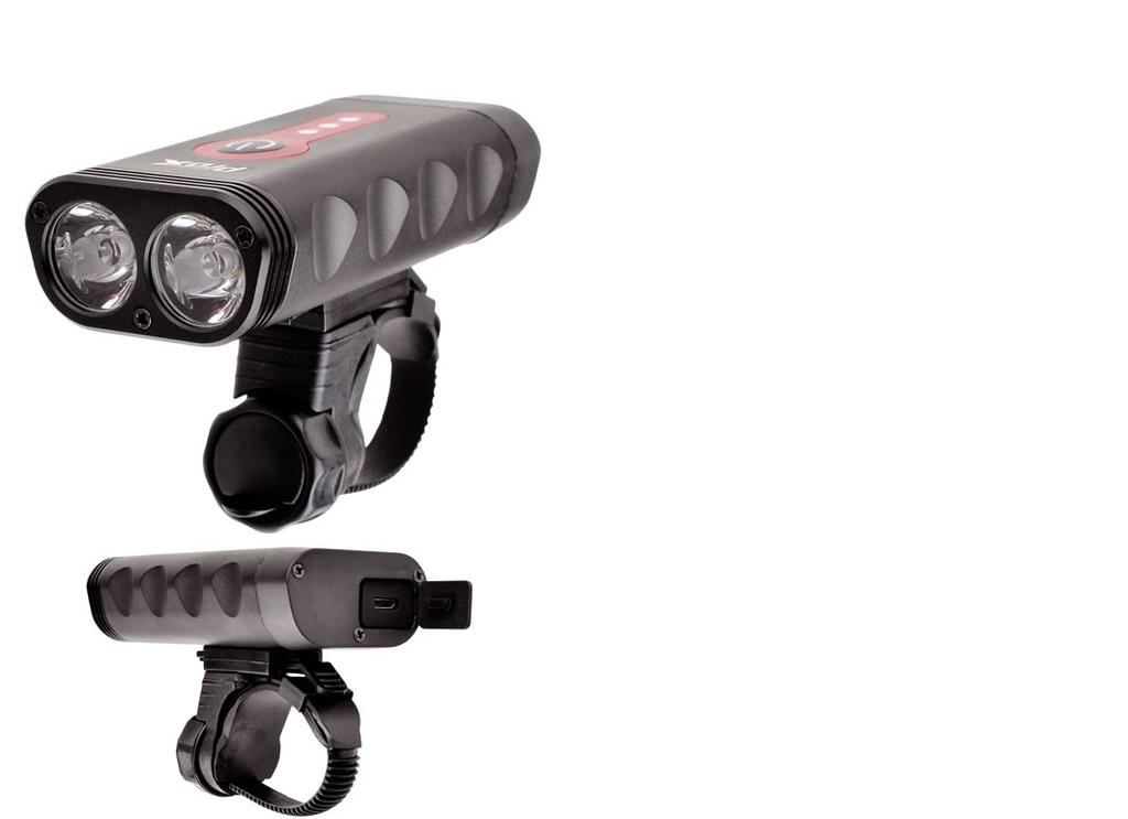 ProX CRATER ProX SIRIUS LAMPA PRZÓD / CREE XM-L2 U2, 880Lm, 2600mAh, USB LAMPA PRZÓD / 2xCREE XP-G3 / 900 lm / 5200 mah / USB Trzystopniowy wskaźnik stanu akumulatora Dwie diody POWER CREE w