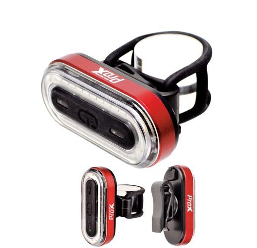 ProX PAVO ProX WEGA LAMPA TYŁ / COB LED / USB / CZUJNIK ZMIERZCHU LAMPA TYŁ / COB LED / 40 lm / USB super jasna dioda COB LED super jasna dioda COB LED 50 lumenów 40 lumenów 3 tryby stałe: 3 tryby