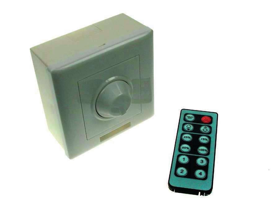 STEROWANE RADIOWO (RF) CIEMNIACZE LED PRDOWE CZ: stmíva LED proud / SK:stmieva LED prúd/ EN: dimmer LED current A B (12V/24V) L x W x H A 005583 12 24VDC 350mA 4,2W / 8,4W