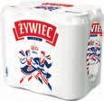 4 x 0,5 l puszka cena za 4-pak - z aplikacją 4,50/l 5,/l Piwo ŻYWIEC 6 x 0,5 l puszka cena za 6-pak 5,/l 14 Piwo LECH 0,5 l butelka zwrotna cena za - z aplikacją 4,18/l 4,98/l ZYSKUJESZ 0 40 2 09 W