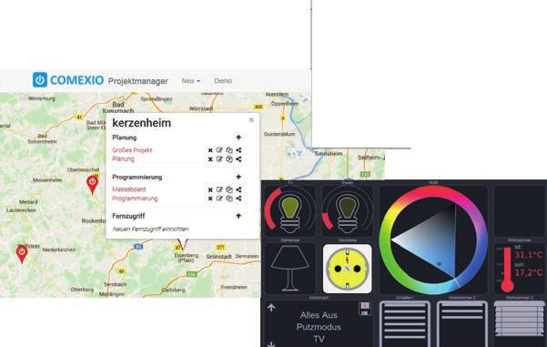 Planer Comexio Kilka kroków do inteligentnego domu 20 21 Graficzny Planer COMEXIO jest idealnym narzędziem do zaplanowania inteligentnego domu.