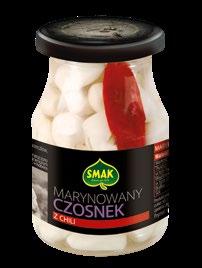 Czosnek marynowany : 190 g bez zalewy : 120 g : 2200 szt.